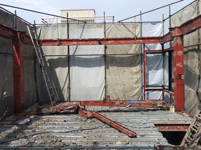 軽量鉄骨造3階建て解体工事(神奈川県川崎市中原区中丸子)後の様子です。